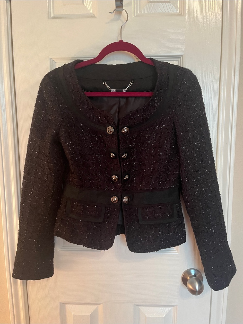 White House Black Market Tweed Sparkle Blazer - Picture 1 of 11